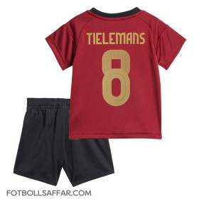 Belgien Youri Tielemans #8 Hemmadräkt Barn EM 2024 Kortärmad (+ Korta byxor)